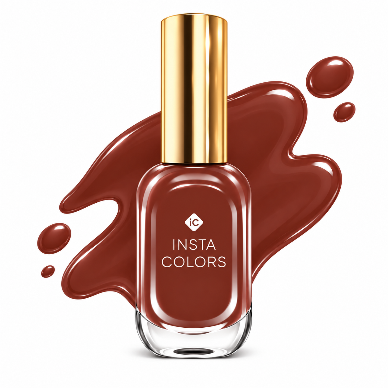 Insta Colors Amazing Brown Nail Polish – Premium Brown Nail Colour with Glossy Finish