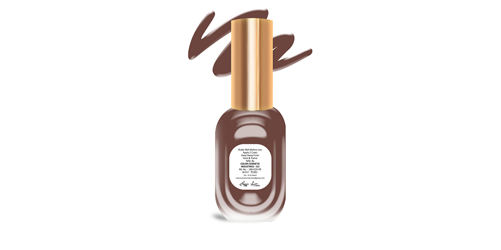 Insta Colors Hot Brown Nail Polish – Premium Brown Nail Colour with Rich Glossy Finish