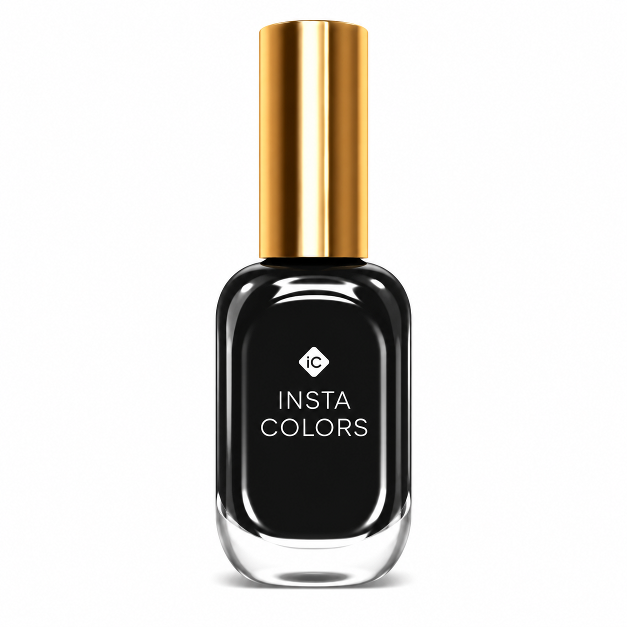 Insta Colors Black Nail Polish – Premium Quality Black Nail Colour with Smooth Glossy Finish
