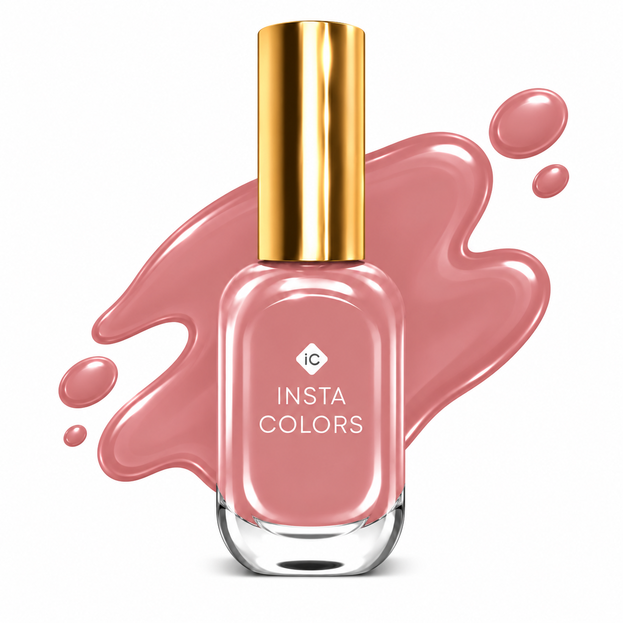 Insta Colors Blushed Nail Polish – Premium Pink Nail Colour with Smooth Glossy Finish