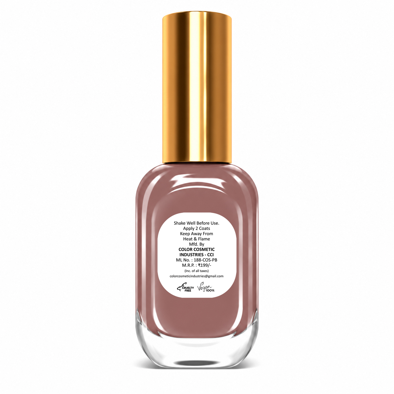Insta Colors Coffee Brown Nail Polish – Premium Brown Nail Colour for a Rich Glossy Manicure