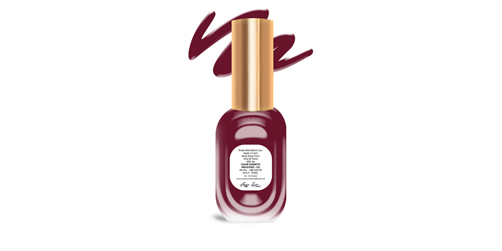 Insta Colors DreamShine Red Maroon Nail Polish – Premium Maroon Nail Colour with Glossy Finish