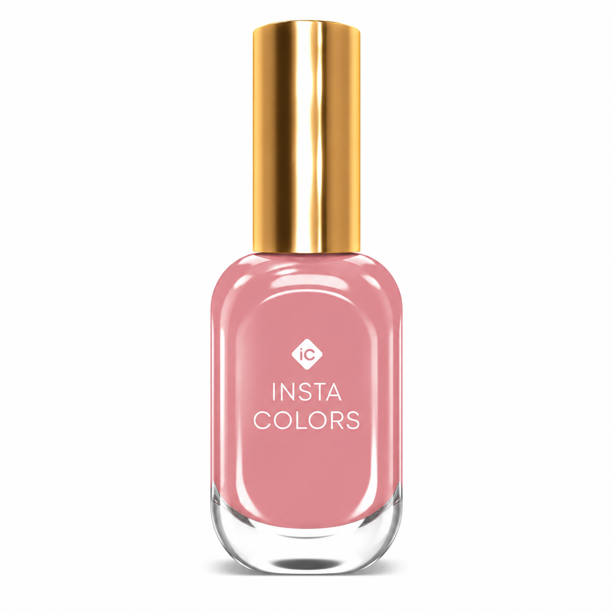 Insta Colors Dusty Rose Nail Polish – Premium Rose Pink Nail Colour with Elegant Glossy Finish