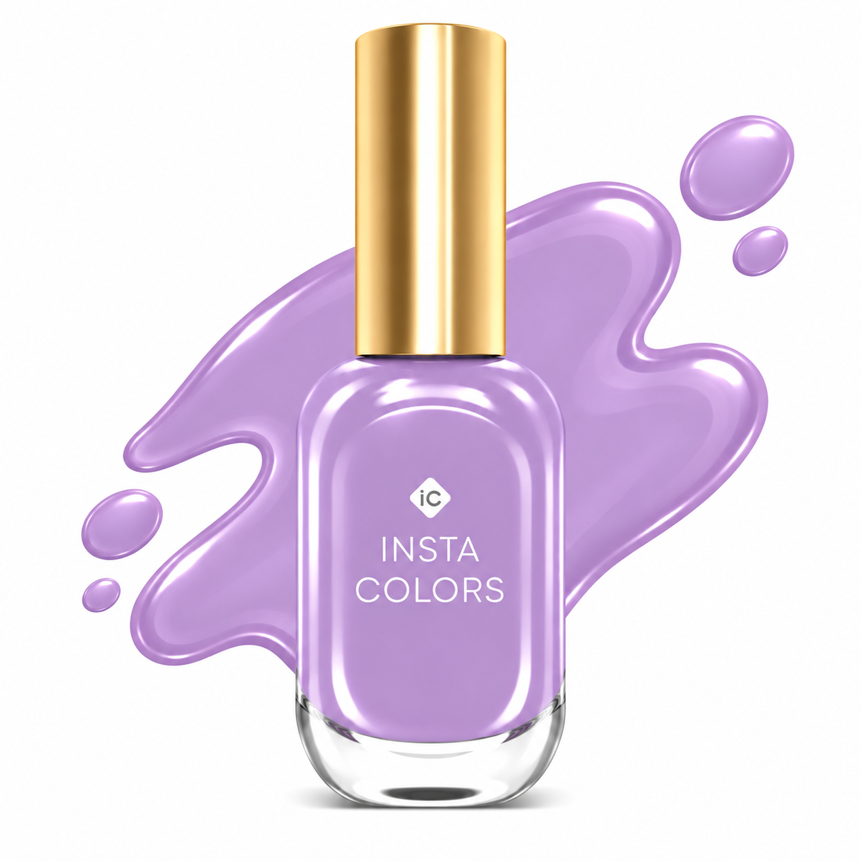 Insta Colors Fine Lavender Nail Polish – Premium Lavender Nail Colour with Soft Glossy Finish