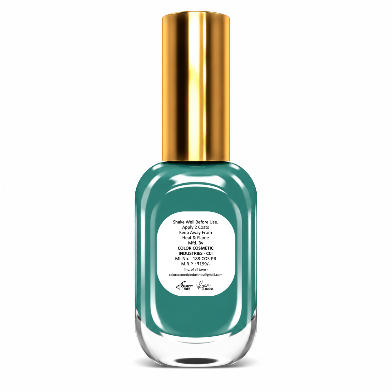 Insta Colors Hunter Green Nail Polish – Premium Deep Green Nail Colour with Glossy Finish