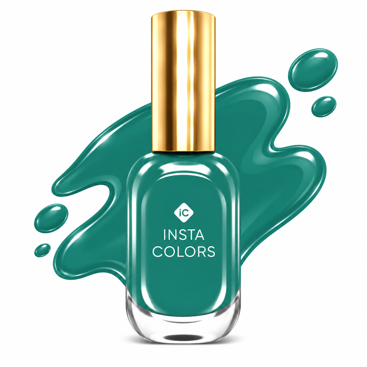 Insta Colors Hunter Green Nail Polish – Premium Deep Green Nail Colour with Glossy Finish