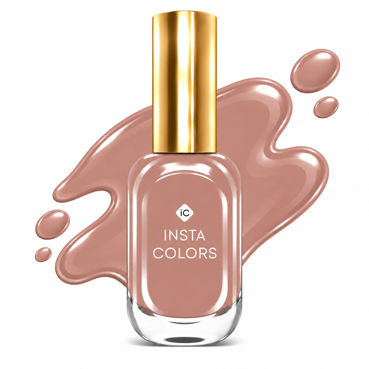 Insta Colors RaadiCha Nail Polish – Premium Mauve Brown Nail Colour with Glossy Finish