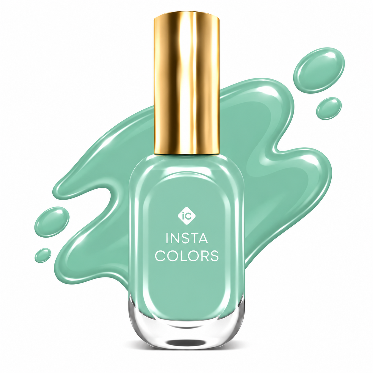 Insta Colors Summer Green Nail Polish – Premium Quality Mint Green Nail Colour with Glossy Finish