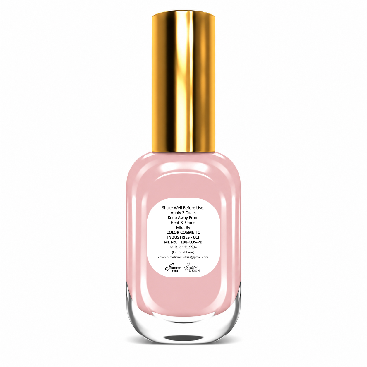 Insta Colors Nude Pink Matt Nail Polish – Premium Nude Pink Nail Colour with Elegant Matte Finish