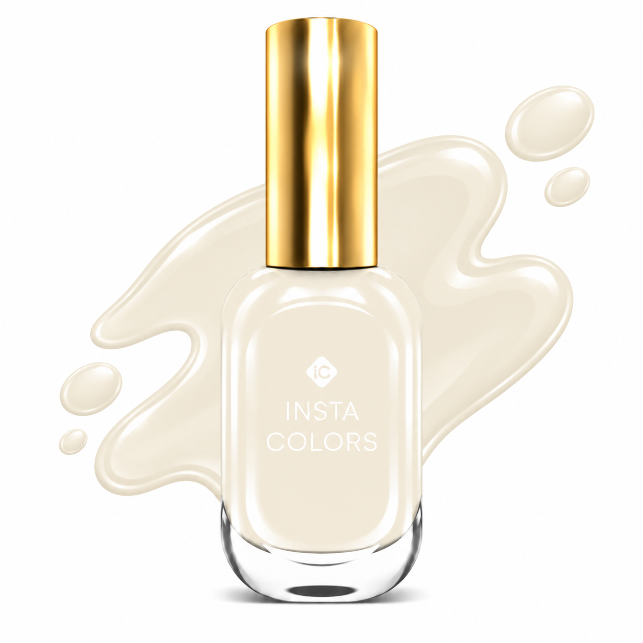 Insta Colors Pearl White Nail Polish – Premium White Nail Colour with Elegant Glossy Finish